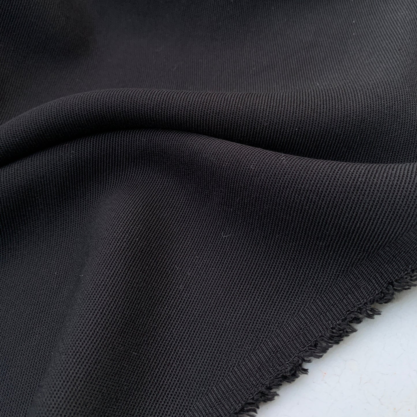 Black 100% Rayon Lyocell Twill Medium Weight 58" Woven Fabric By the Yard 60"
