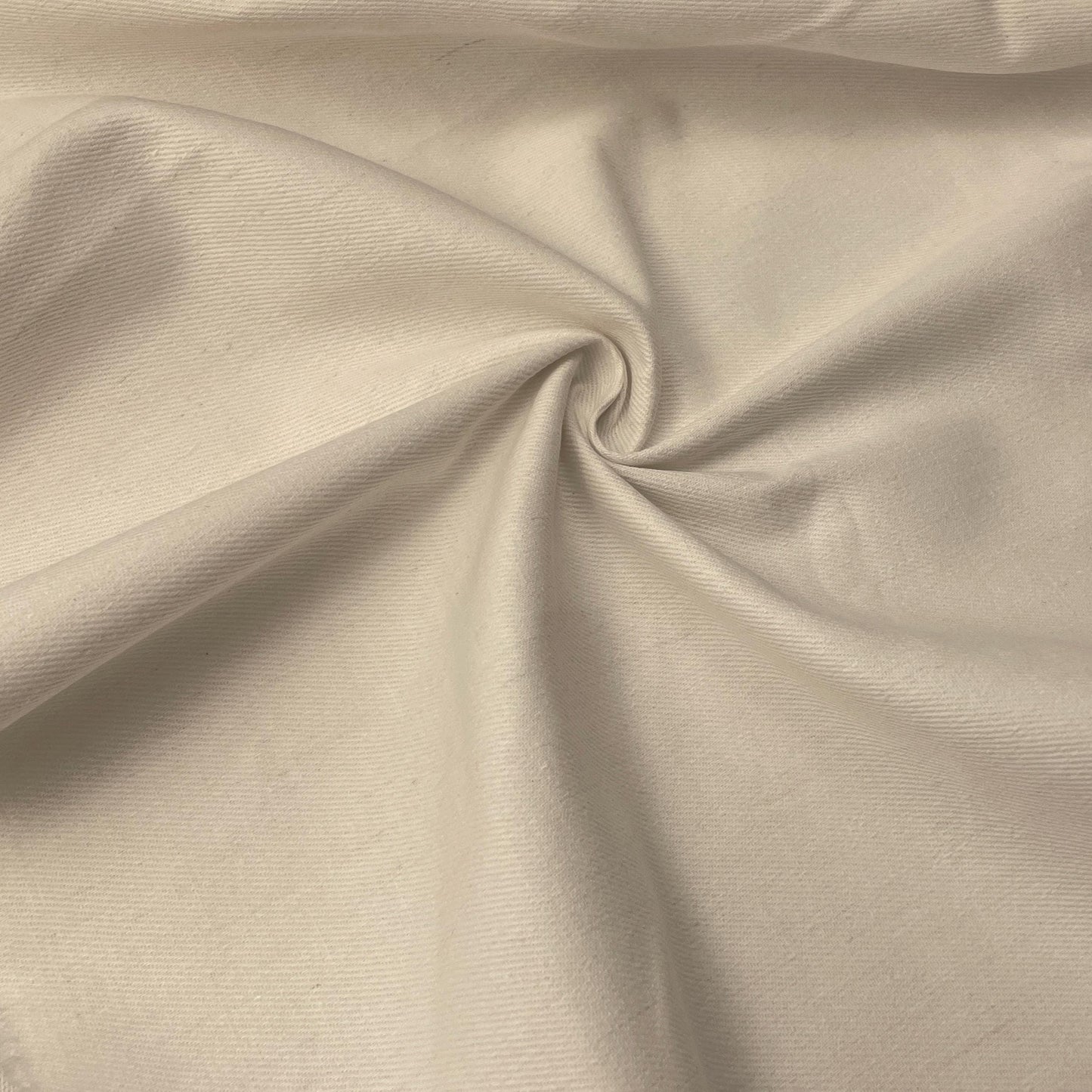 White Cotton Bull Denim 10 oz Apparel Upholstery Fabric By The Yard