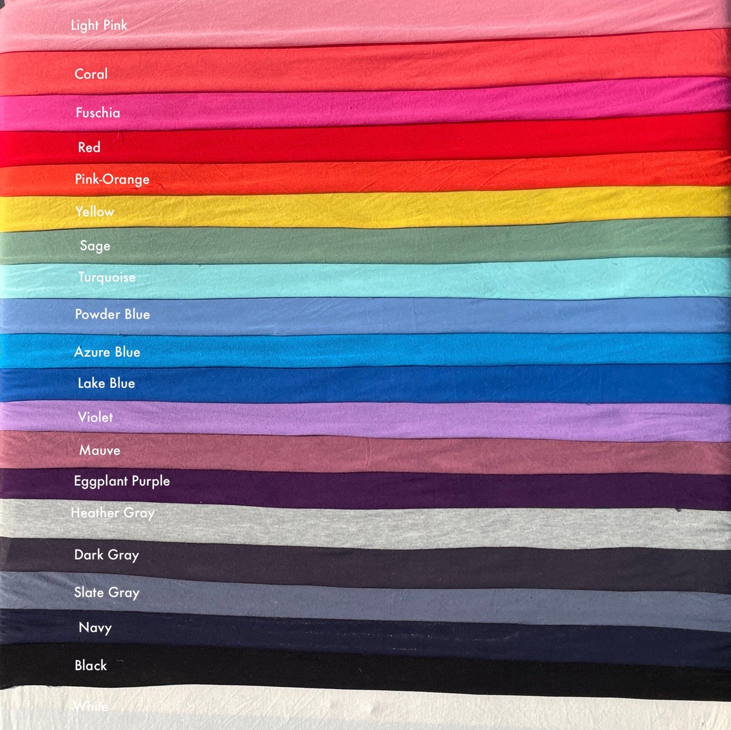 Bamboo Spandex Jersey Knit 60" Eco-Friendly Fabric By The Yard