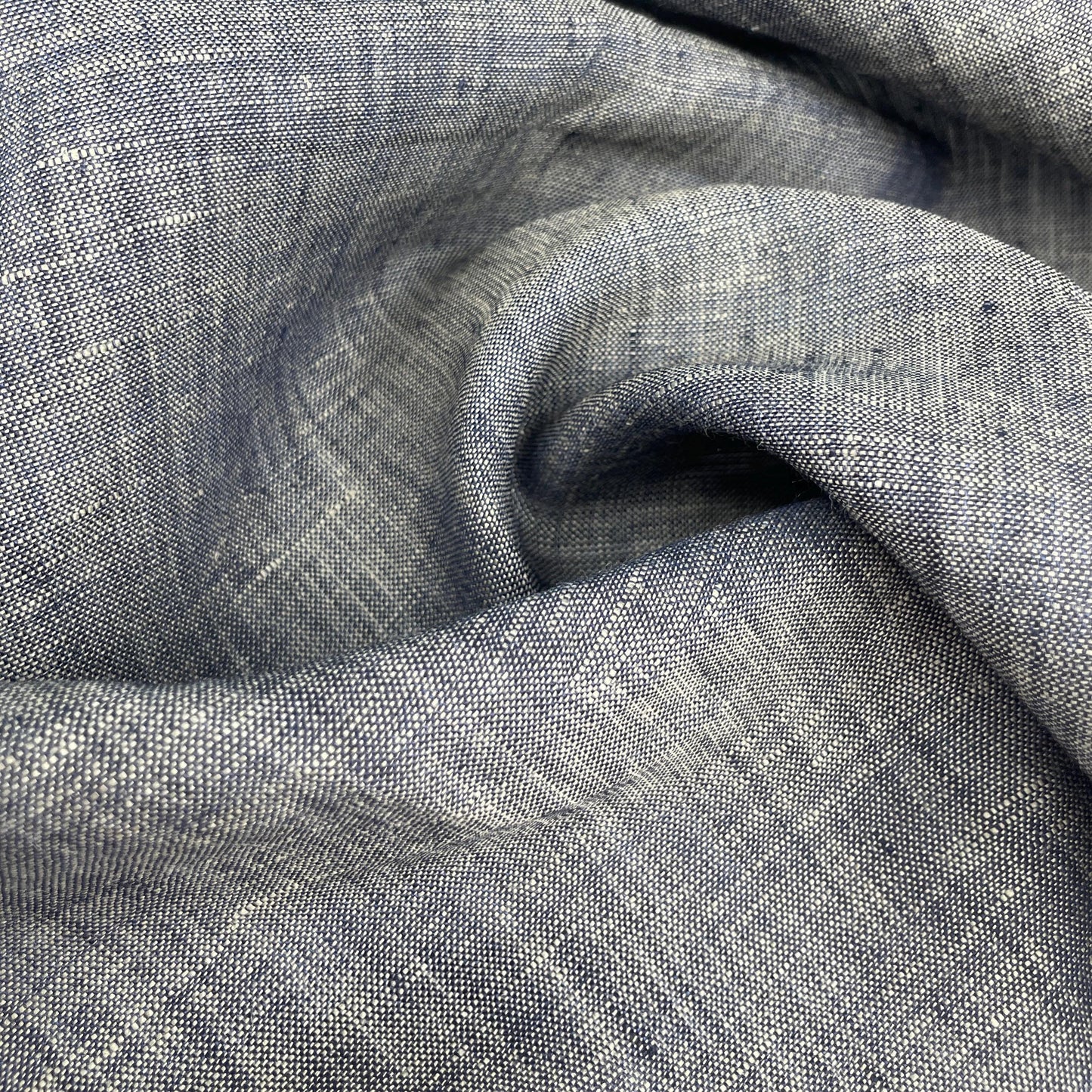 Linen Blue Denim Color Fabric by the Yard | 60 Inch 6oz Material for Sewing, Apparel & DIY Projects