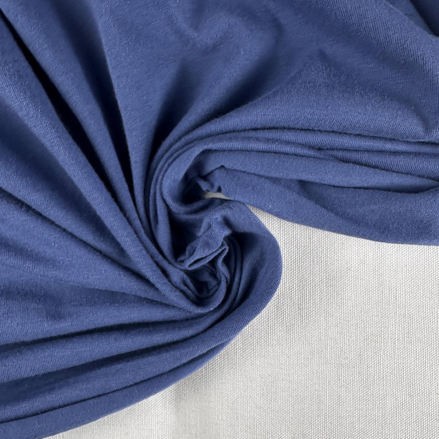 Midnight Blue Jersey Spandex 10 oz Medium Weight Eco-Friendly Sustainable Fabric By the Yard