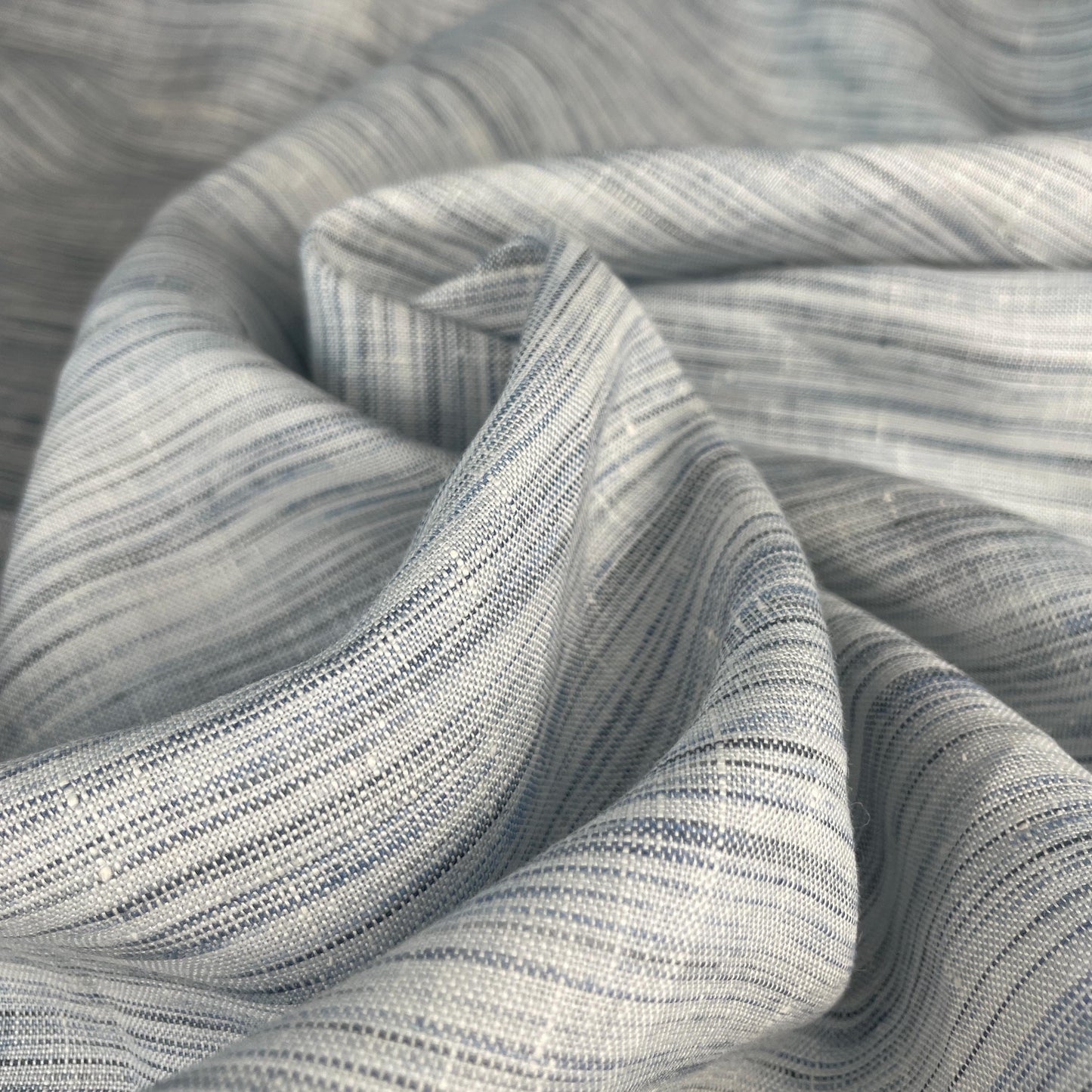 100% Linen Lightweight Tiger Striped Patterned Linen Voile by the Yard - Soft and Breathable Fabric for Sewing, Crafts, and Dressmaking