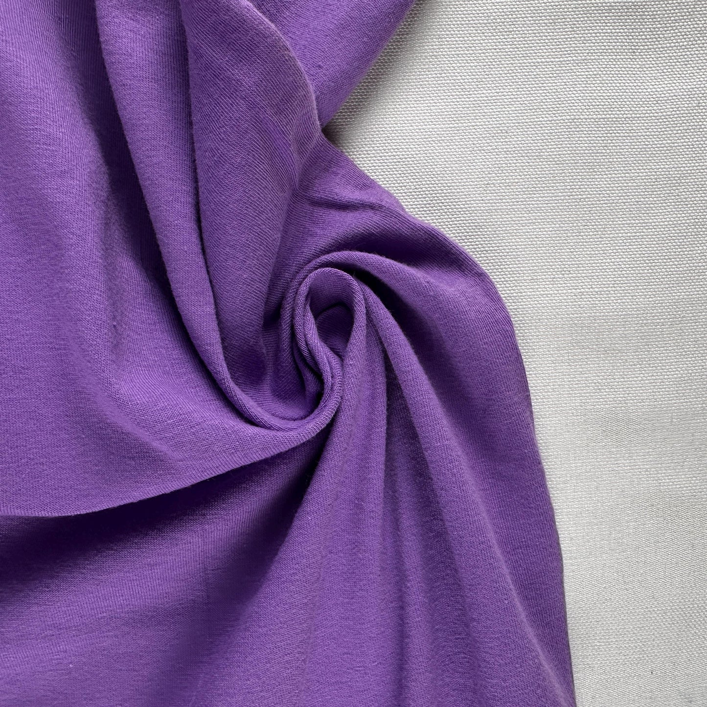 Purple Cotton Jersey Spandex 10 oz Medium Weight Eco-Friendly Sustainable Fabric By the Yard