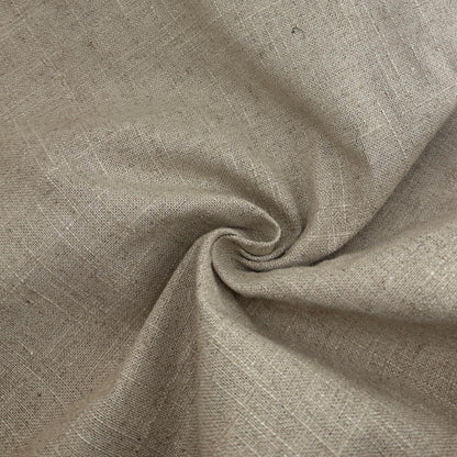 Cotton Linen Blend Khaki Medium Weight Apparel Upholstery Fabric By The Yard 10 Oz