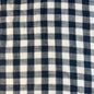 Checkered Cotton Double Gauze Blue and White Fabric by the Yard – Soft, Breathable, Lightweight, Perfect for Apparel & DIY Projects