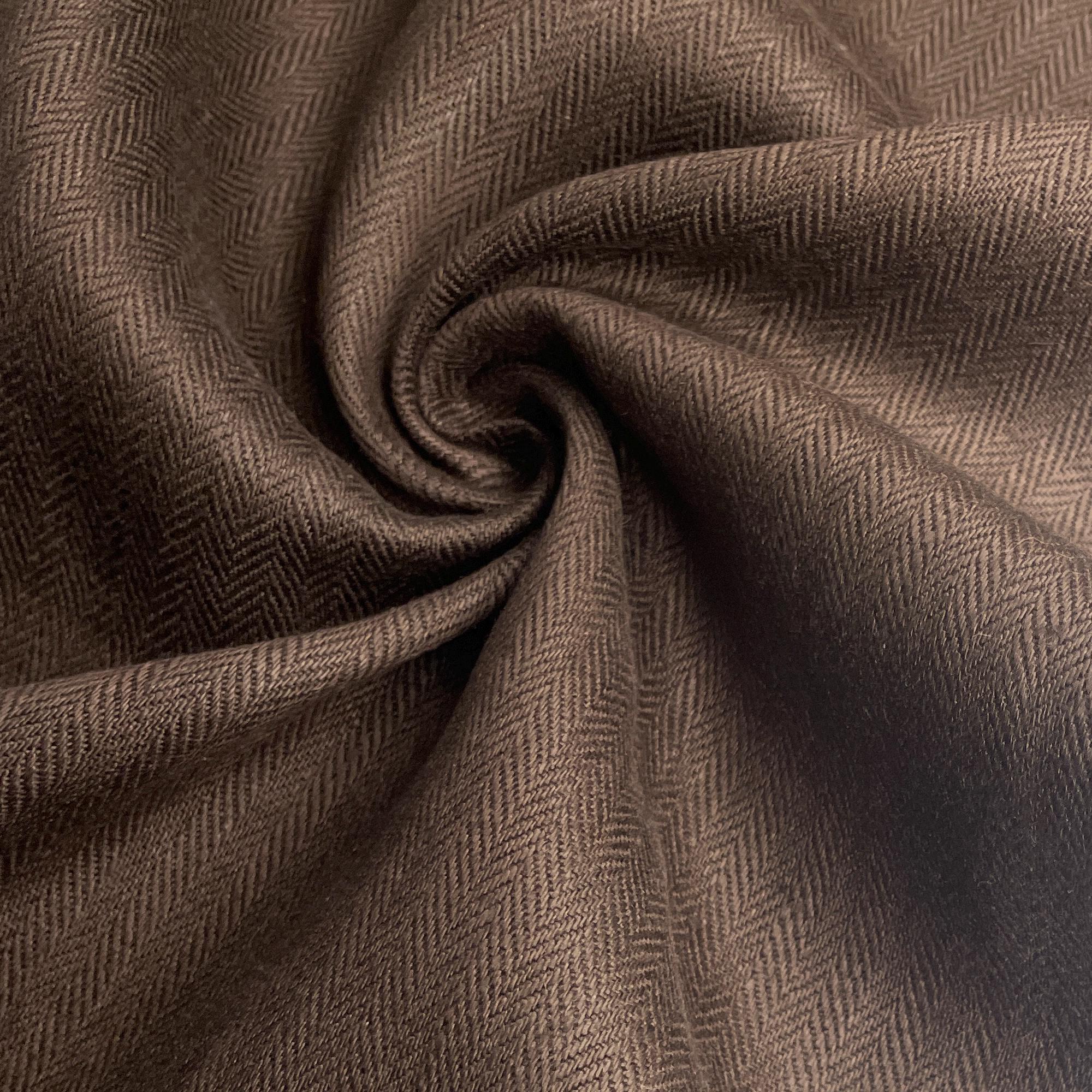 100% Italian Linen Heavy Herringbone 12 oz Upholstery/Apparel Fabric By The Yard 60"