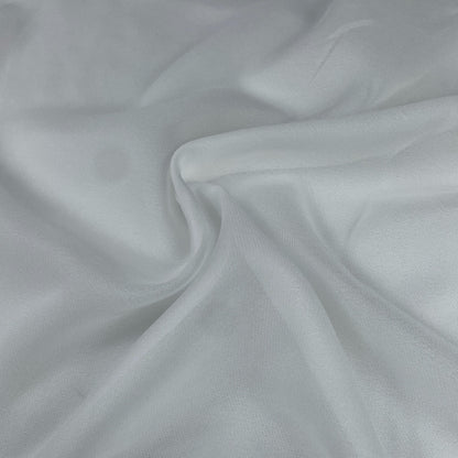 White Cotton Chiffon Sheer Lightweight Fabric by the Yard - Soft and Breathable Fabric for Sewing, Crafts, and Dressmaking