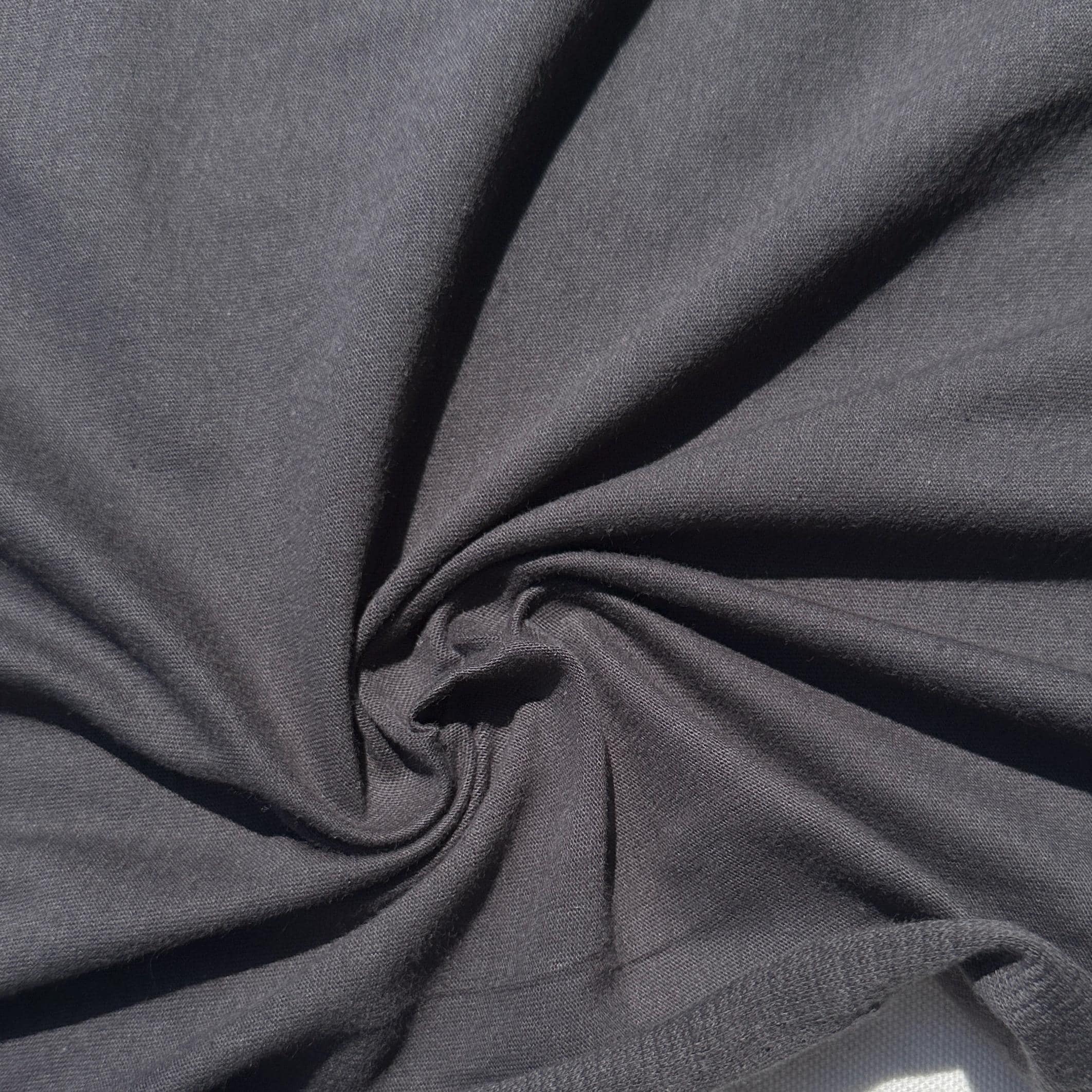 100% Cotton Jersey Slate Gray Knit Medium-Heavy Weight Eco-Friendly Fabric By The Yard 60"