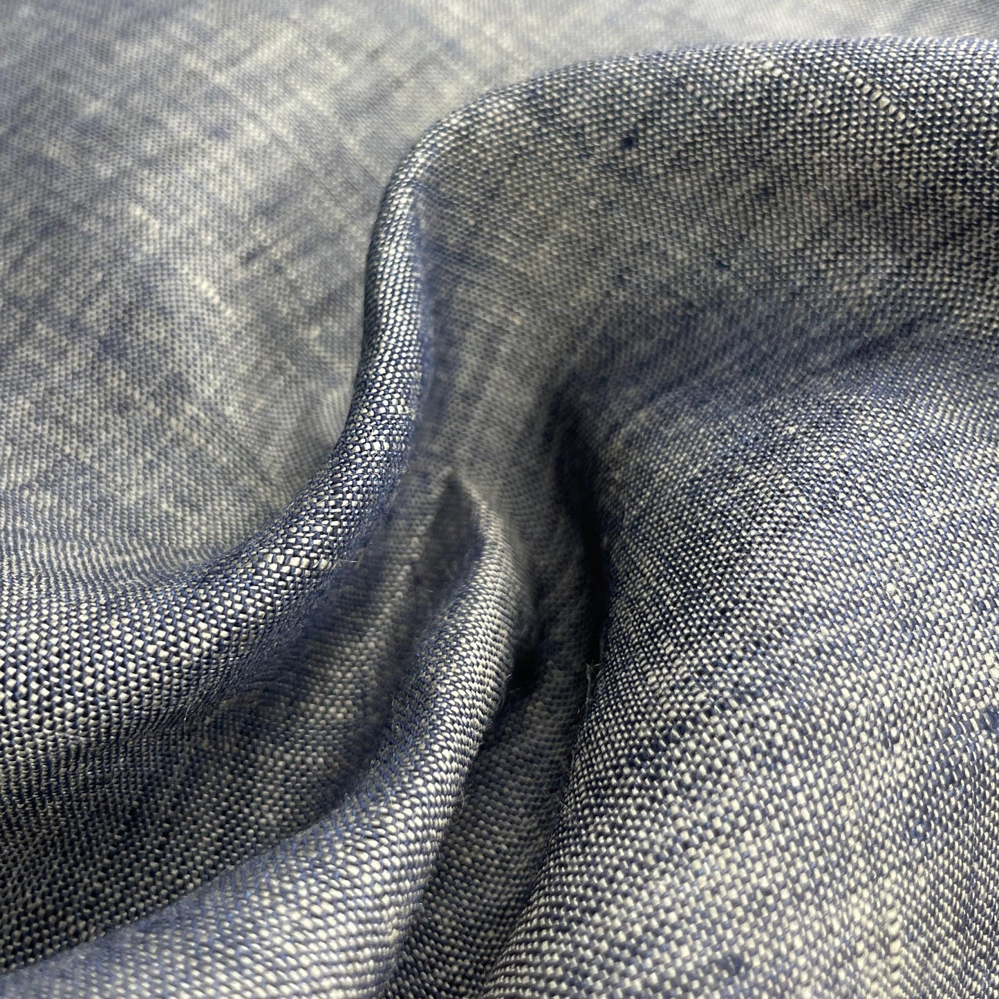 Linen Blue Denim Color Fabric by the Yard | 60 Inch 6oz Material for Sewing, Apparel & DIY Projects