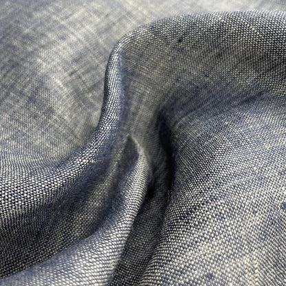 Linen Blue Denim Color Fabric by the Yard | 60 Inch 6oz Material for Sewing, Apparel & DIY Projects