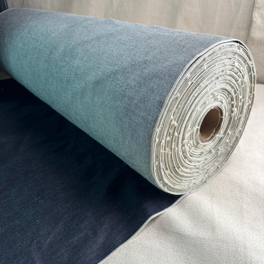 Selvedge Japanese Jean Dark Blue Denim | Woven Fabric by the Yard | Blue 460 GSM/13 oz Denim | Textured Indigo for Jeans, Jackets & Shirts