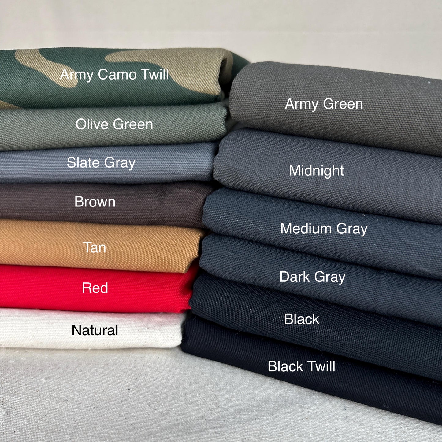 Black 12 Oz 100% Duck Canvas Cotton HeavyWeight Apparel Fabric By The Yard