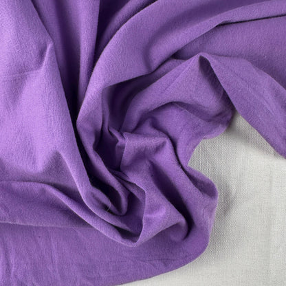 Purple Cotton Jersey Spandex 10 oz Medium Weight Eco-Friendly Sustainable Fabric By the Yard
