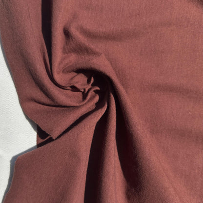 100% Cotton Jersey Brown Knit Medium-Heavy Weight Eco-Friendly Fabric By The Yard 60"