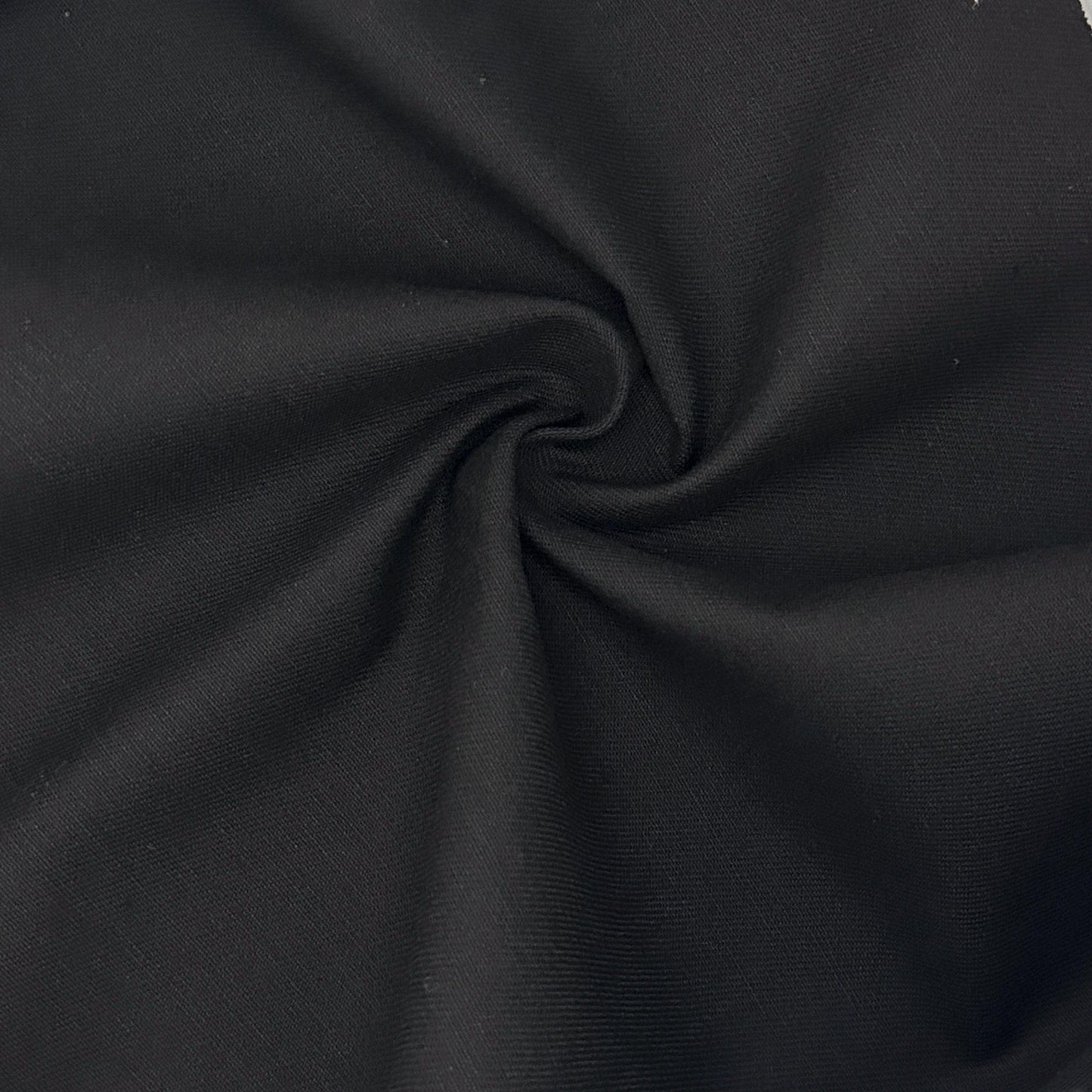 Black Twill 10 Oz 100% Duck Canvas Cotton HeavyWeight Apparel Fabric By The Yard