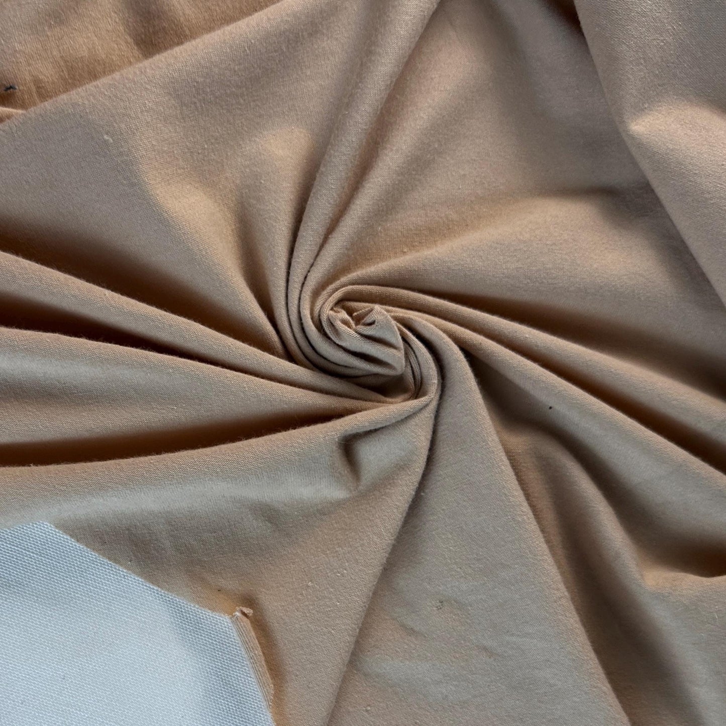 Cream Cotton Jersey Spandex 10 oz Medium Weight Eco-Friendly Sustainable Fabric By the Yard