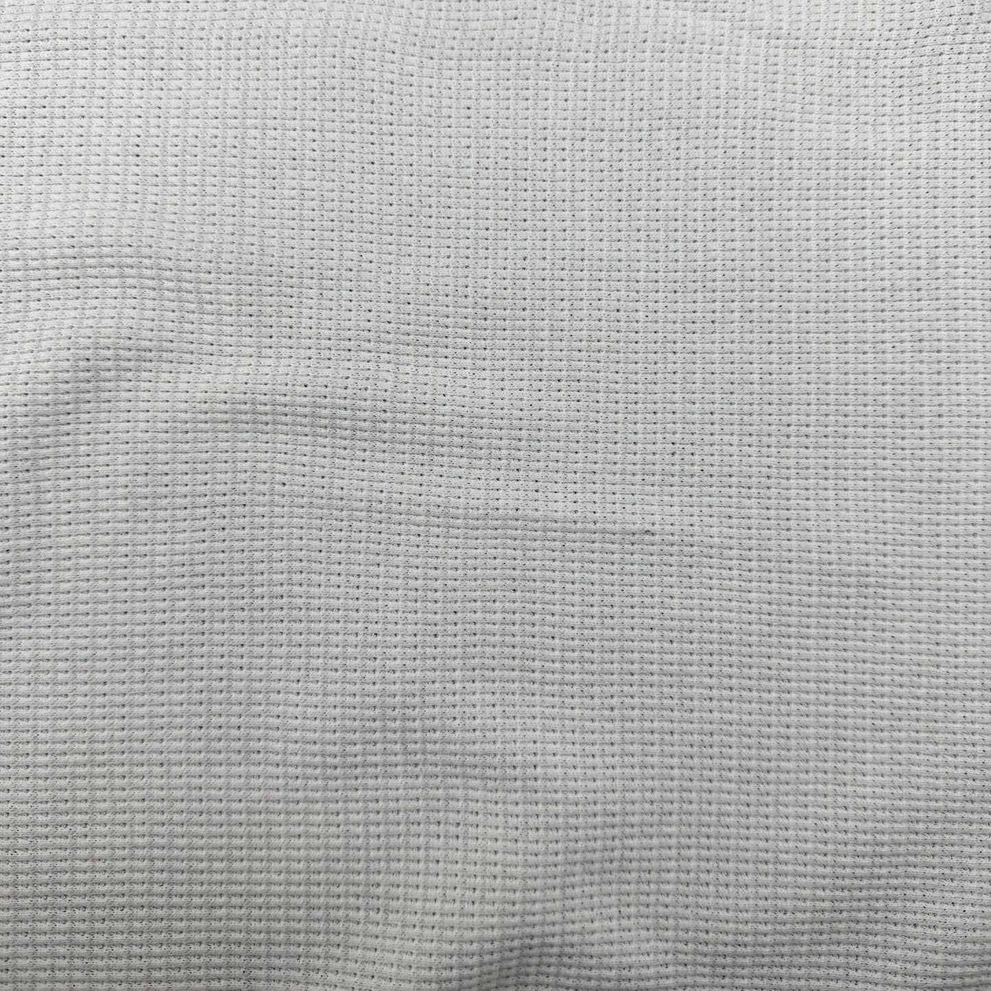 Cotton Waffle Thermal Fabric – White 9 oz | Soft Waffle Knit 5% Spandex by the Yard