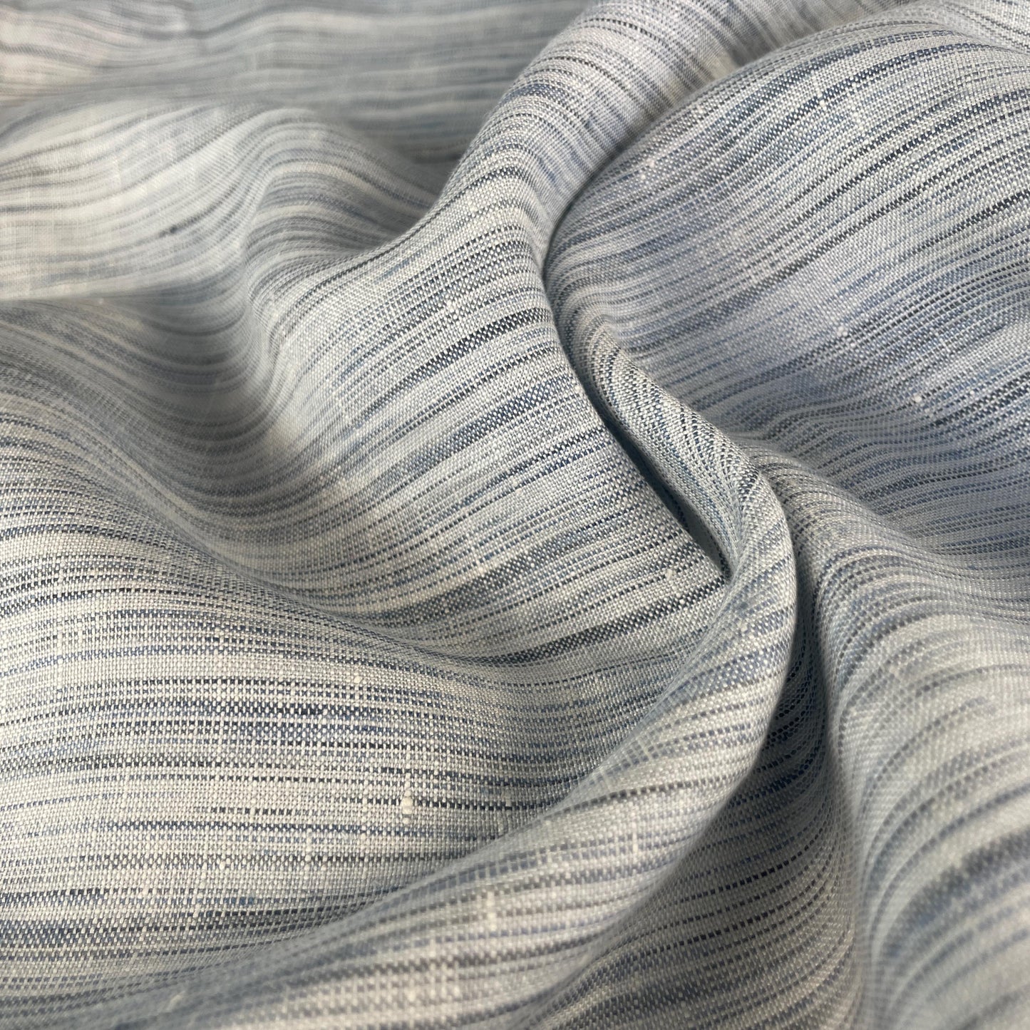 100% Linen Lightweight Tiger Striped Patterned Linen Voile by the Yard - Soft and Breathable Fabric for Sewing, Crafts, and Dressmaking