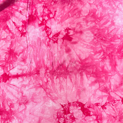 Bamboo Hot Pink Cloud Tie Dye Splash Spandex Jersey Knit 60" Eco-Friendly Fabric By The Yard