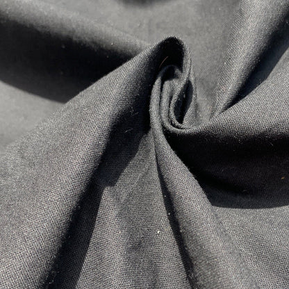 100% Cotton Black Broadcloth Sheeting Fabric By the Yard 60"