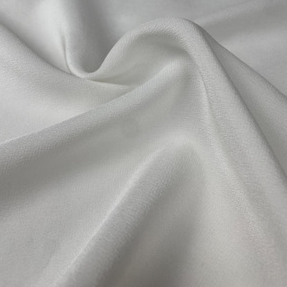 White Japanese Silk Chiffon Sheer Lightweight Fabric by the Yard - Soft and Breathable Fabric for Sewing, Crafts, and Dressmaking