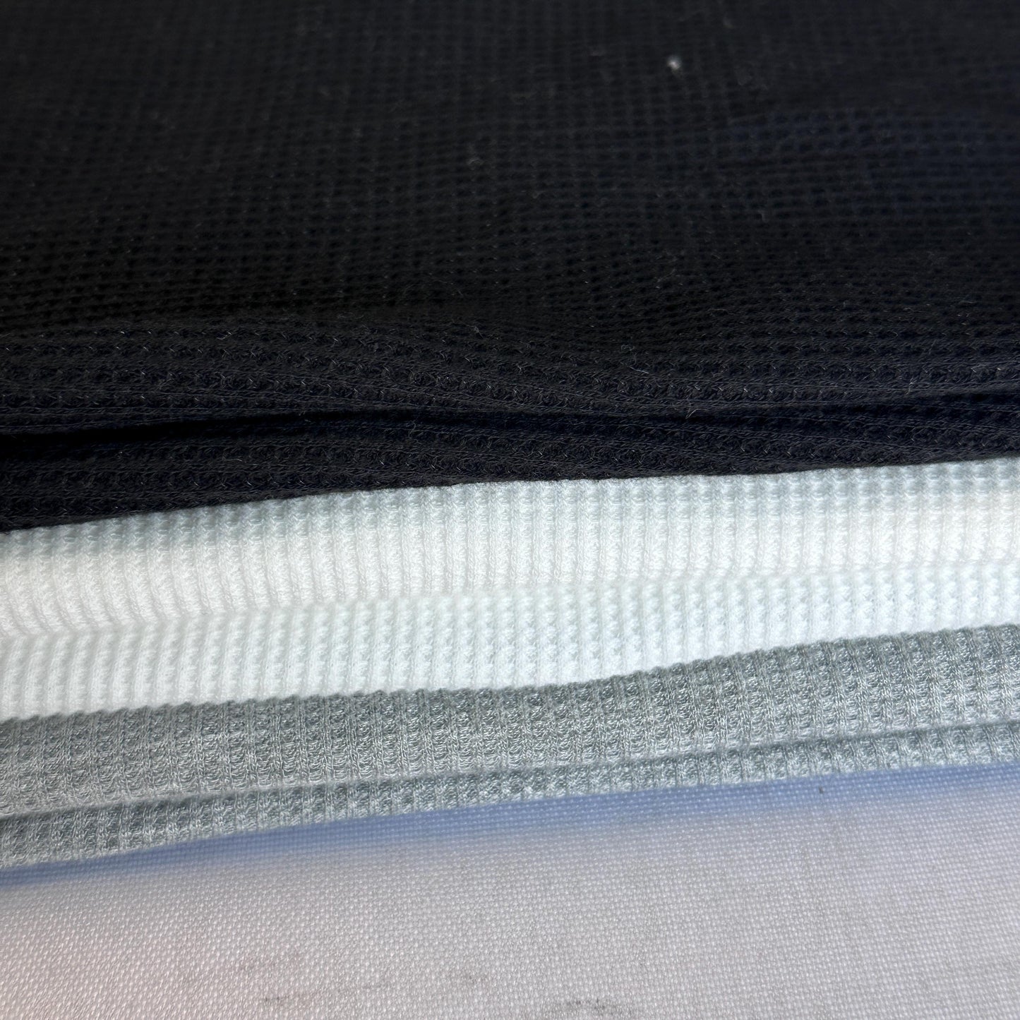 Cotton Baby Thermal Fabric – 9 oz | Soft Waffle Knit 5% Spandex by the Yard