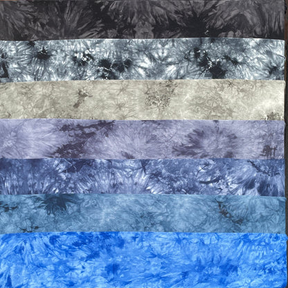 Bamboo Spandex Jersey Knit Multiple colors Cloud Tie Dye Splash 60" Eco-Friendly Fabric By The Yard
