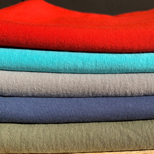 100% Cotton Jersey Knit Medium-Heavy Weight Fabric By The Yard 60"