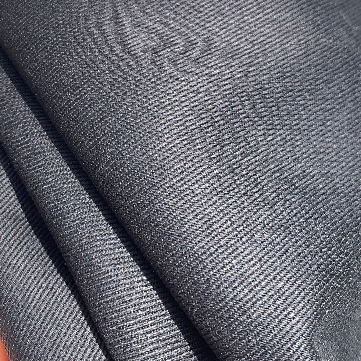 100% Cotton Twill Woven Black Fabric By the Yard 60"