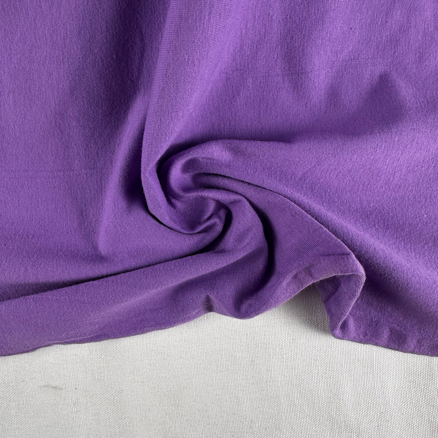Purple Cotton Jersey Spandex 10 oz Medium Weight Eco-Friendly Sustainable Fabric By the Yard