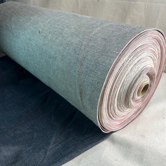 Selvedge Japanese Navy Dark Blue Denim | Woven Fabric by the Yard | Blue 460 GSM/13 oz Denim | Textured Indigo for Jeans, Jackets & Shirts