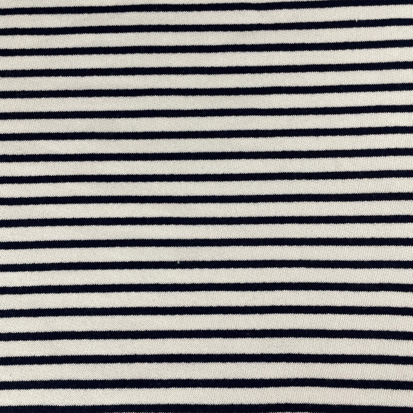 Cotton Fleece Striped White and Black | 15 Oz/340 GSM French Terry Sweatshirt Fabric By The Yard