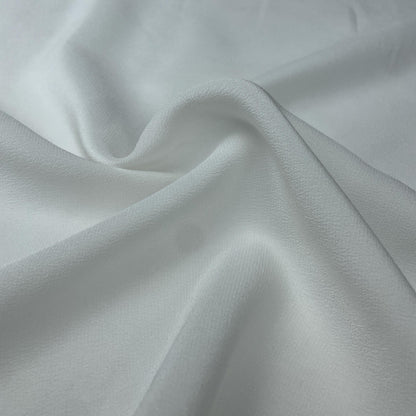 White Japanese Silk Chiffon Sheer Lightweight Fabric by the Yard - Soft and Breathable Fabric for Sewing, Crafts, and Dressmaking