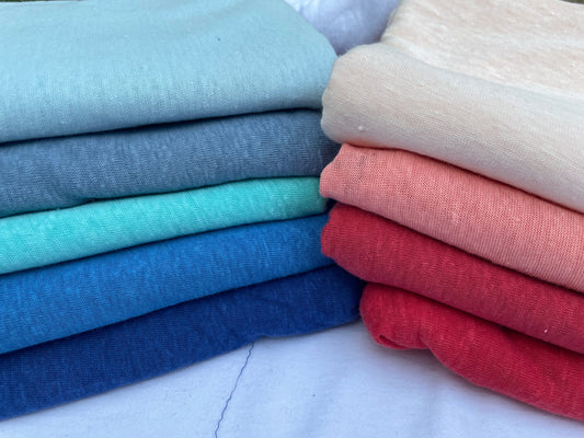 Linen Jersey Knit 60" Eco-Friendly Fabric By The Yard