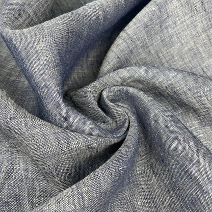 Linen Blue Denim Color Fabric by the Yard | 60 Inch 6oz Material for Sewing, Apparel & DIY Projects