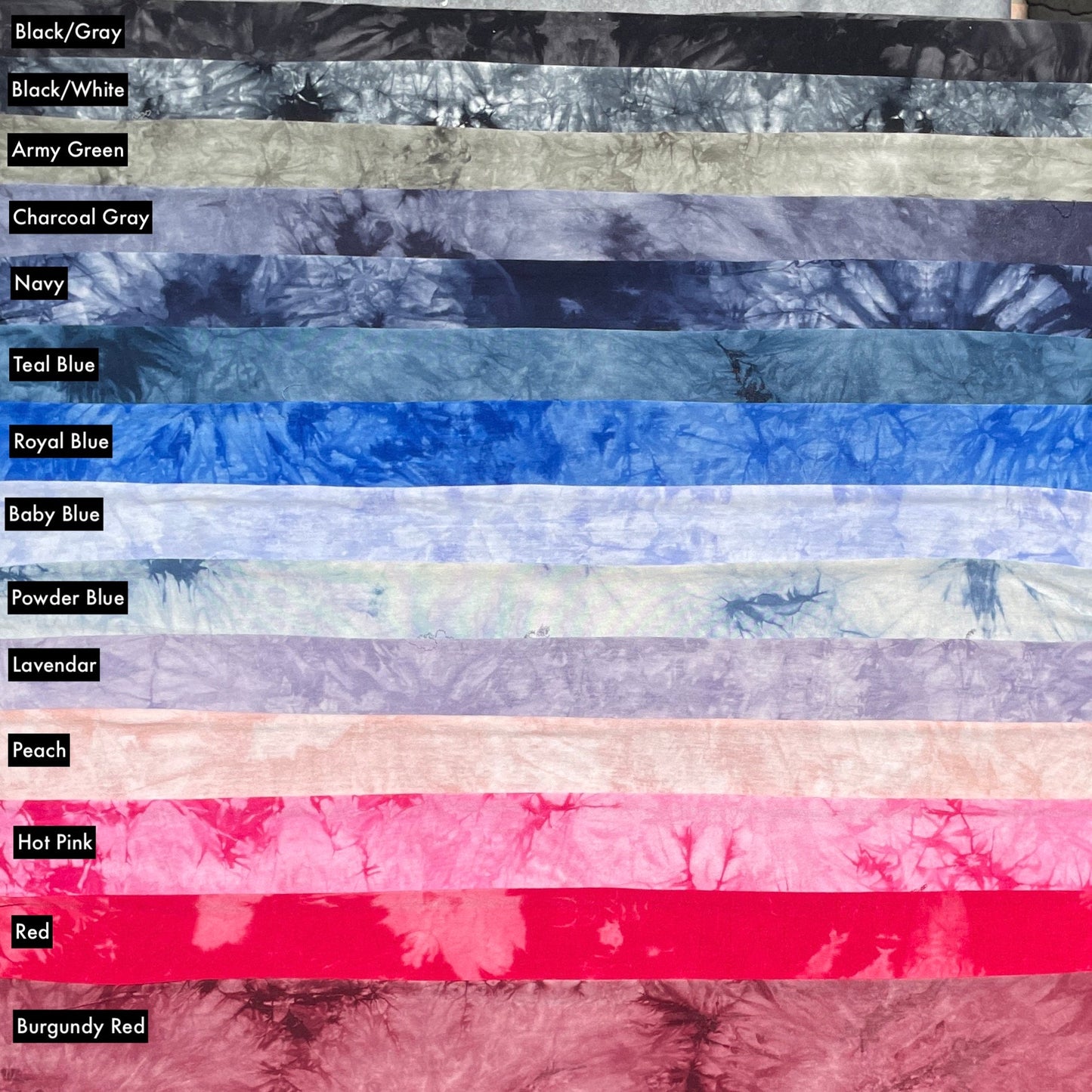 Bamboo Spandex Cloud Tie Dye Splash Jersey Knit 60" Eco-Friendly Fabric By The Yard