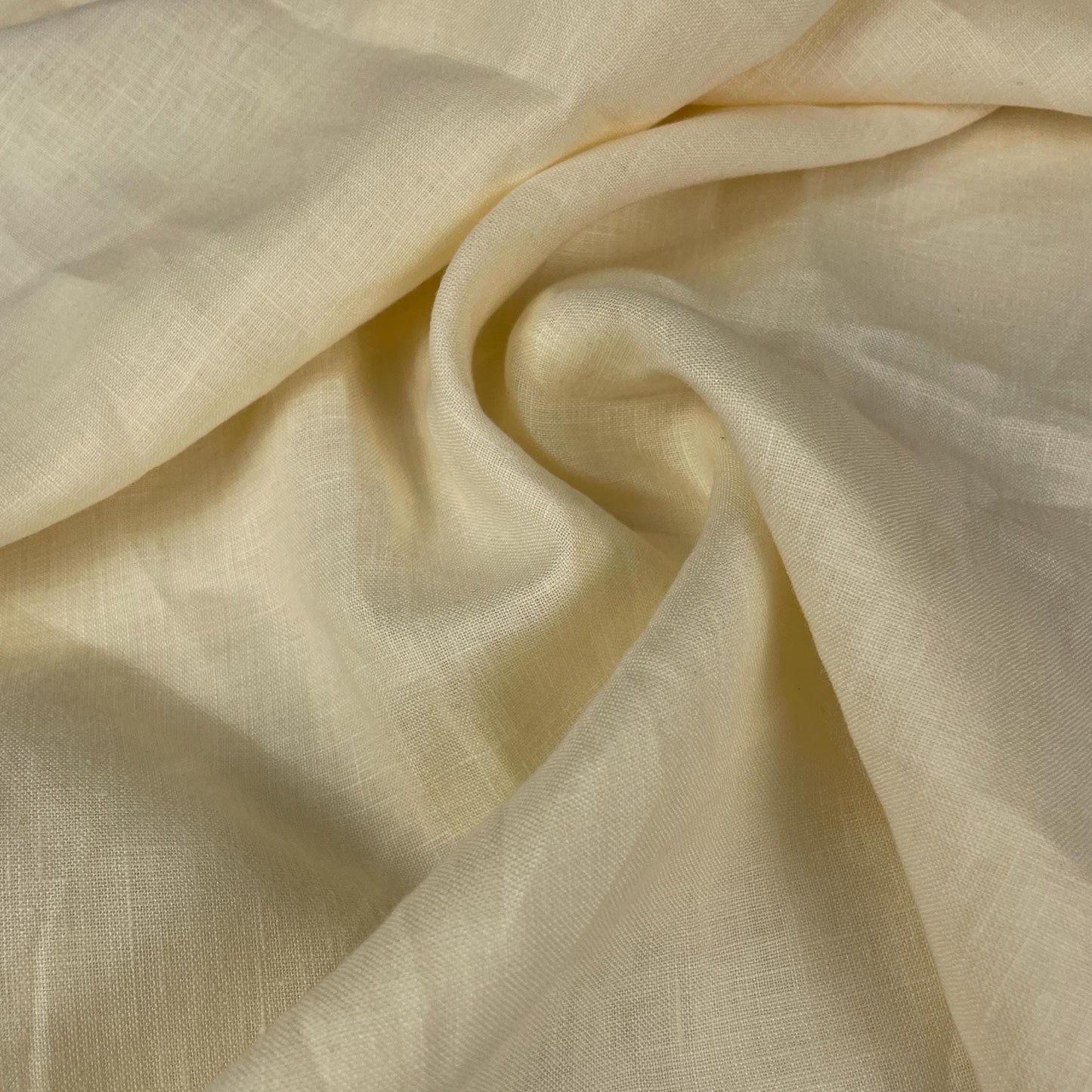 100% Linen Butter Yellow Fabric by the Yard | 60 Inch 6oz Material for Sewing, Apparel & DIY Projects