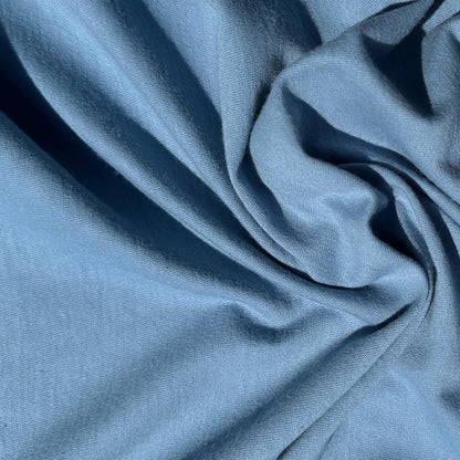 100% Cotton Jersey Light Baby Blue Knit Medium-Heavy Weight Eco-Friendly Fabric By The Yard 60"