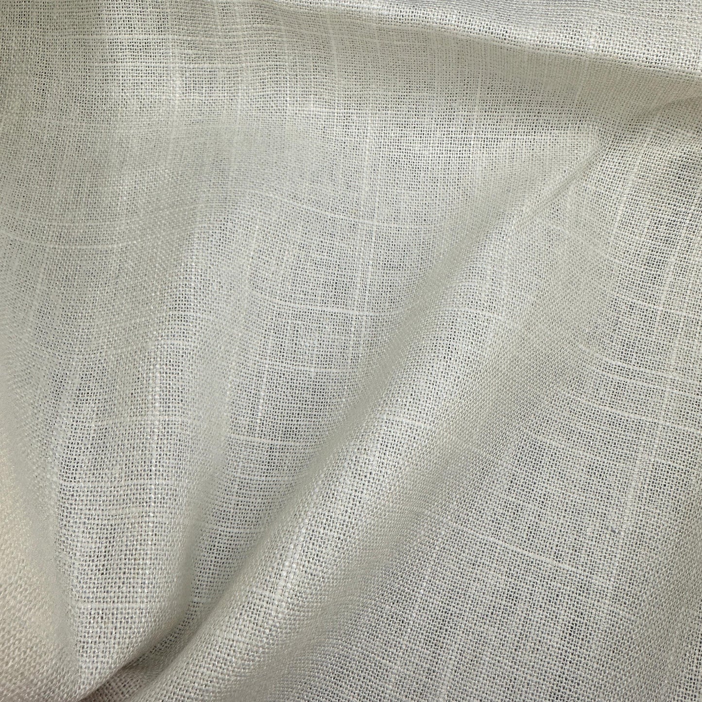 Cotton Linen Blend Cream Medium Weight Apparel Upholstery Fabric By The Yard 9 Oz