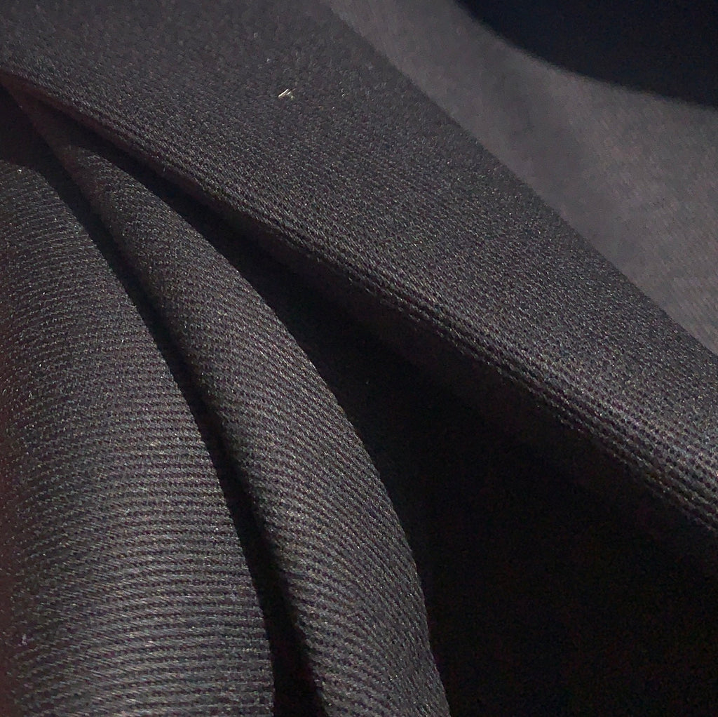 100% Cotton Twill Woven Black Fabric By the Yard 60"