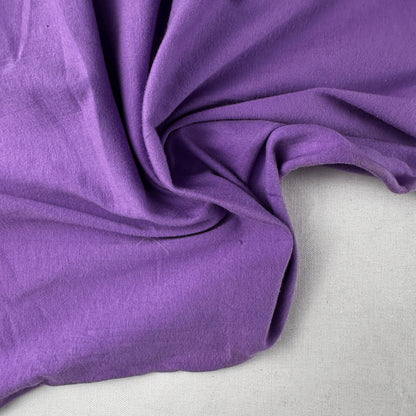 Purple Cotton Jersey Spandex 10 oz Medium Weight Eco-Friendly Sustainable Fabric By the Yard
