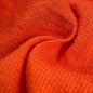 Linen Seersucker Checkered Red-Orange Laundered Fabric by the Yard | 60 Inch 6oz Material for Sewing, Apparel & DIY Projects