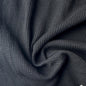 Cotton Baby Thermal Fabric – Black 9 oz | Soft Waffle Knit 5% Spandex by the Yard