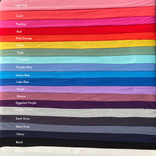 Bamboo Spandex Jersey Knit 60" Eco-Friendly Fabric By The Yard