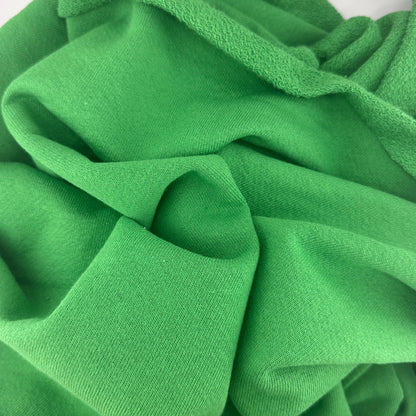 Cotton Waffle Thermal Fabric – Lawn Green 9 oz | Soft Jersey Waffle Thermal 5% Spandex by the Yard