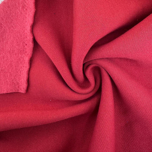 Heavy Cotton Fleece With Matching Rib | 24 OZ Knit Sweatshirt Fabric By The Yard