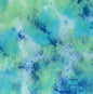 Bamboo Spandex Jersey Knit Blue, Green, & White Cloud Tie Dye Splash 60" Eco-Friendly Fabric By The Yard