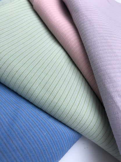 58" Striped Cotton Lyocell Tencel Blend By the Yard
