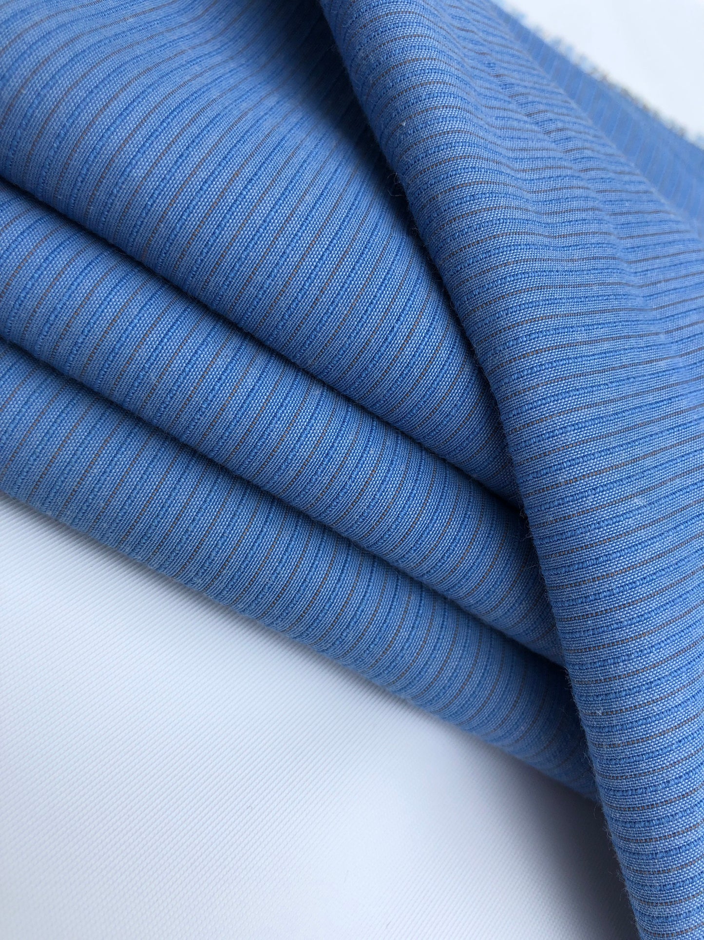 58" Striped Cotton Lyocell Tencel Blend By the Yard