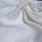 100% Linen 5.5 Oz White Woven Fabric By The Yard